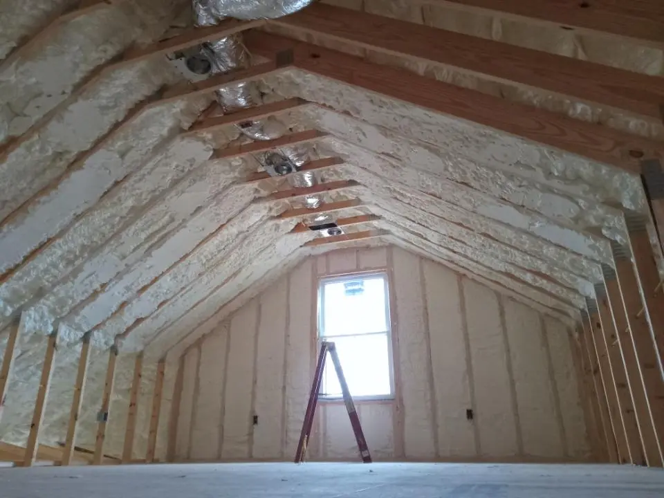 Spray foam roofing application for Crawl Space Insulation project in Ruskin